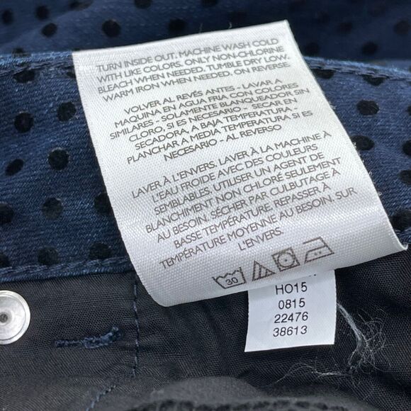 Style & Co Jeans Womens 24W Plus Indigo Black Polka Dot Slim Leg - Picture 5 of 6